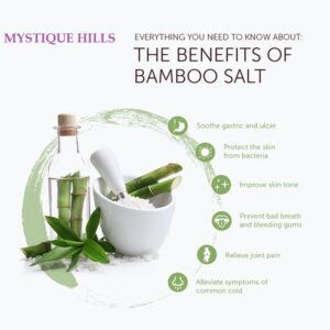 Korean Bamboo salt 3 x ,6 x,9 x ( "n" no. of times heated) uses and benefits