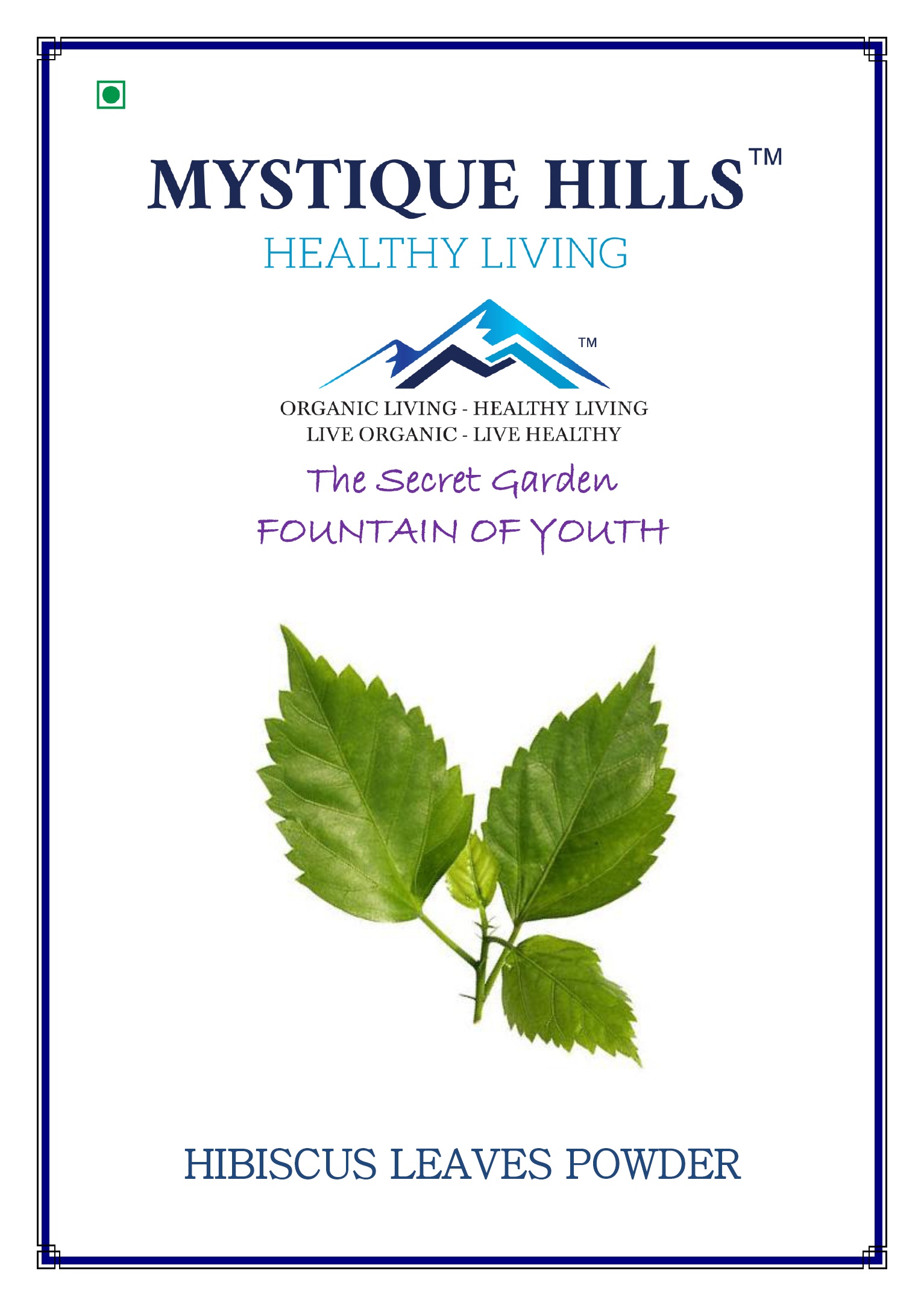 Mystique Hibiscus leaf powder for hair and skin 100 g