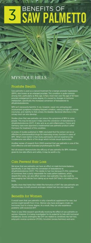 Saw palmetto berries uses and benefits
