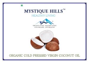 Mystique Virgin coconut cold pressed oil, 1 ltr.